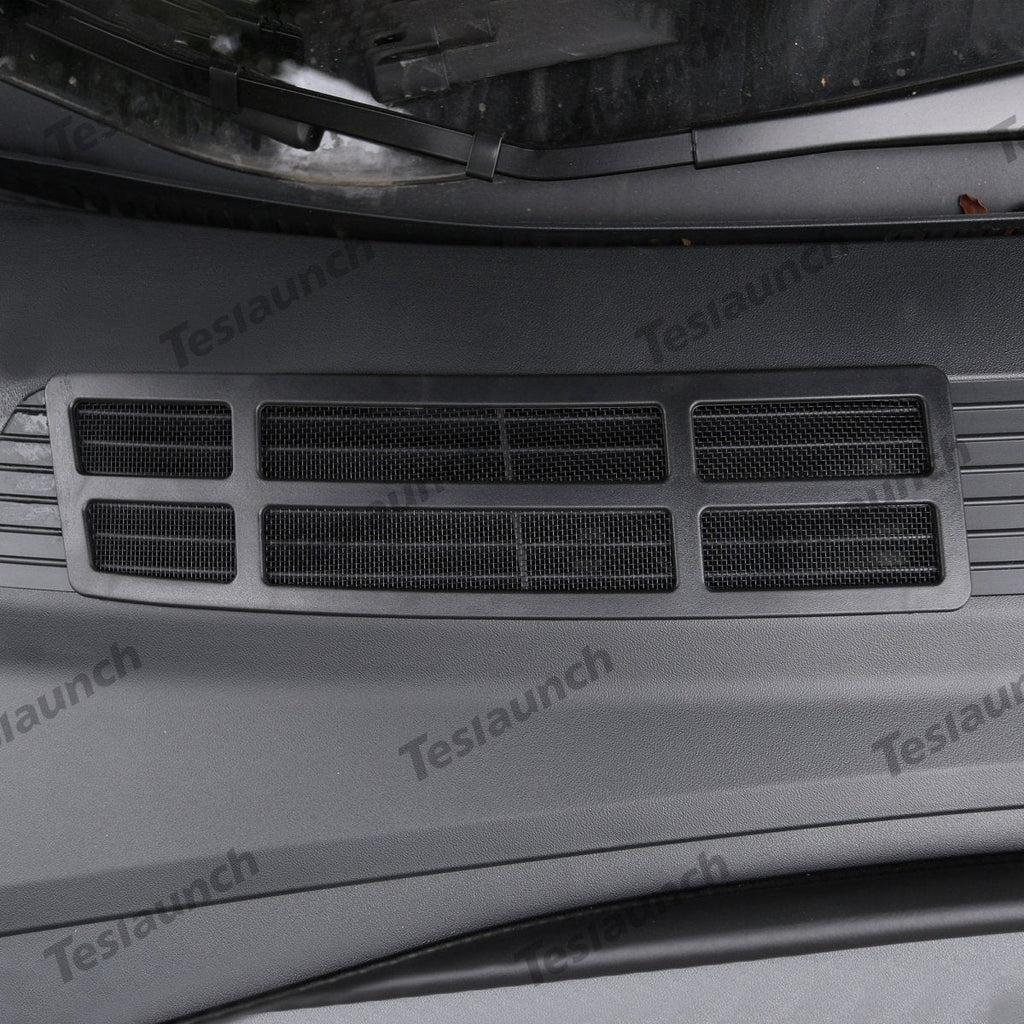 2024+ Model 3 Highland Front Standby Storage Box Cover Air Conditioner Air Inlet Protective Mesh Grill Panel for Tesla