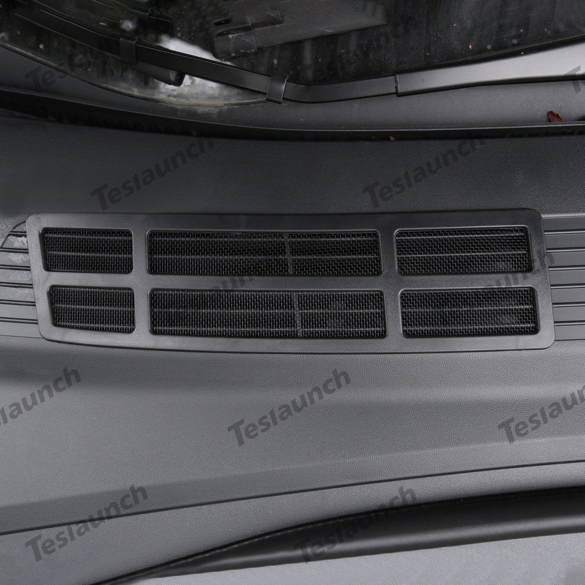 2024+ Model 3 Highland Front Standby Storage Box Cover Air Conditioner Air Inlet Protective Mesh Grill Panel for Tesla