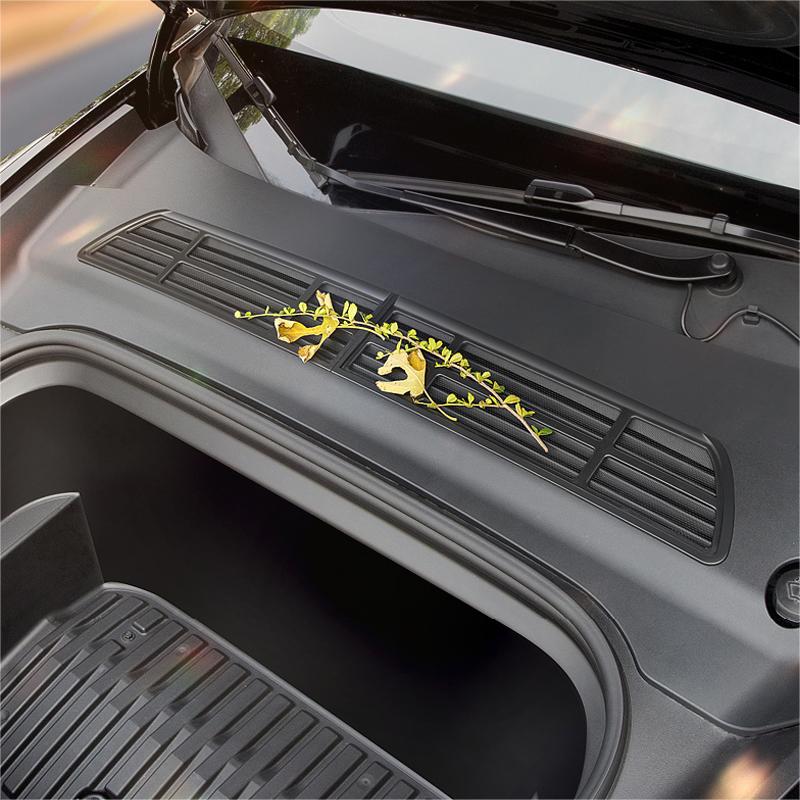 2024+ Model 3 Highland Front Standby Storage Box Cover Air Conditioner Air Inlet Protective Mesh Grill Panel for Tesla