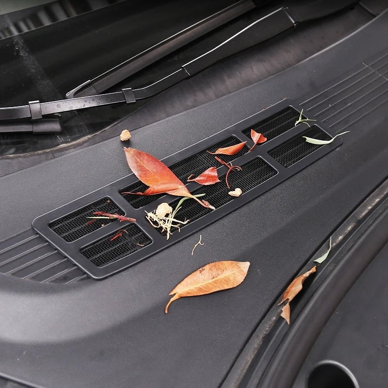 2024+ Model 3 Highland Front Standby Storage Box Cover Air Conditioner Air Inlet Protective Mesh Grill Panel for Tesla