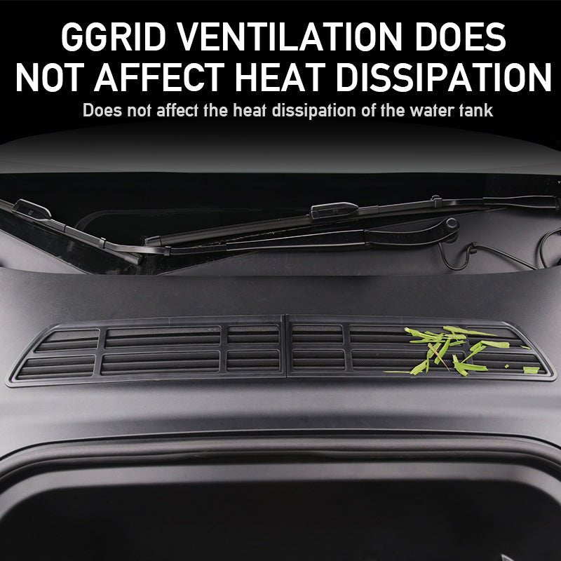2024+ Model 3 Highland Front Standby Storage Box Cover Air Conditioner Air Inlet Protective Mesh Grill Panel for Tesla