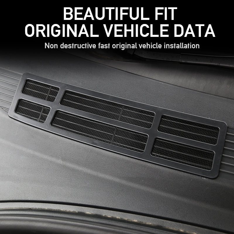 2024+ Model 3 Highland Front Standby Storage Box Cover Air Conditioner Air Inlet Protective Mesh Grill Panel for Tesla