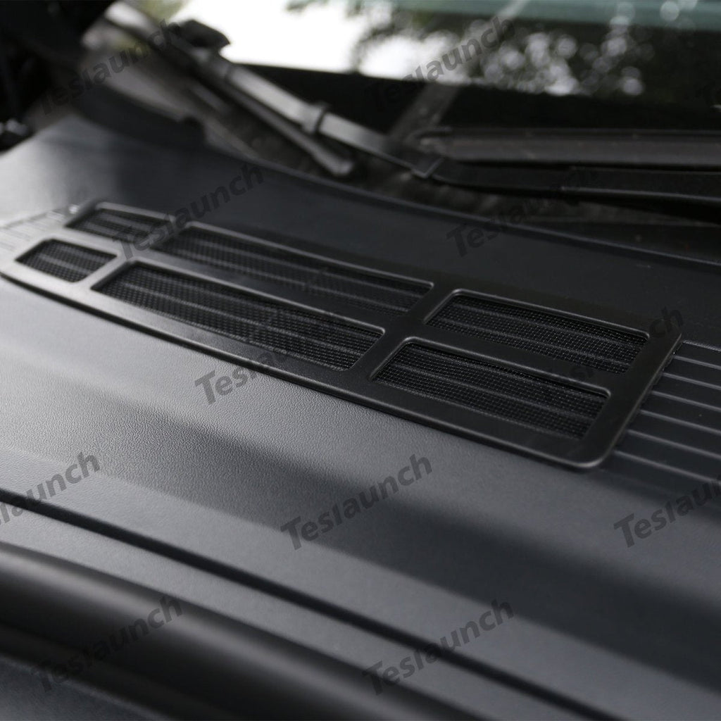 2024+ Model 3 Highland Front Standby Storage Box Cover Air Conditioner Air Inlet Protective Mesh Grill Panel for Tesla