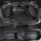 2024+ Model 3 Highland Fully Covered Premium Leather Frunk & Trunk Mat for Tesla