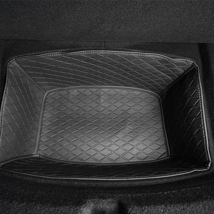 2024+ Model 3 Highland Fully Covered Premium Leather Frunk & Trunk Mat for Tesla