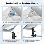 2025 New Version Adjustable Clamp Mount Kit for Starlink Mini