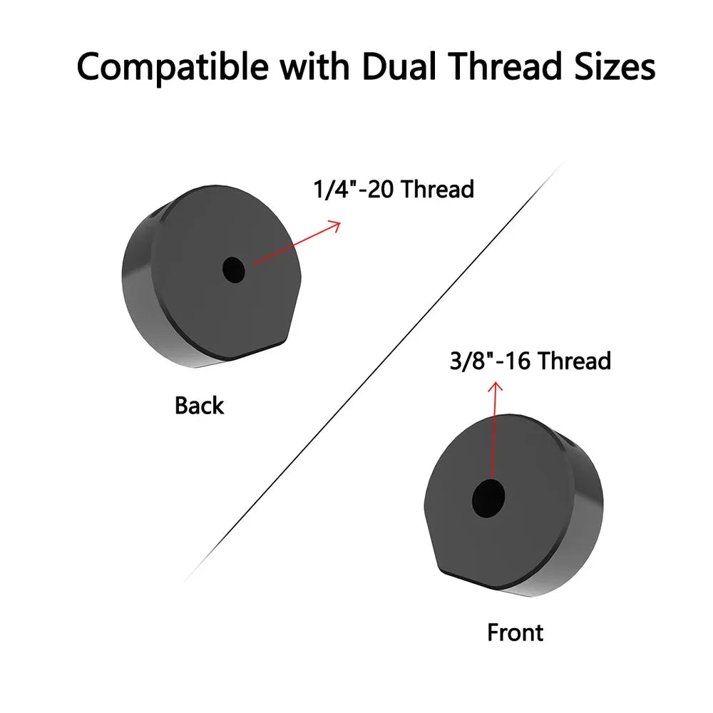 2025 New Version Tripod Mount Adapter for Starlink Mini – Compatible with 1/4"-20 & 3/8"-16 Threads