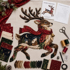Christmas Woodland Wildlife DIY Patchwork Kit