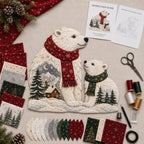 Christmas Woodland Wildlife DIY Patchwork Kit