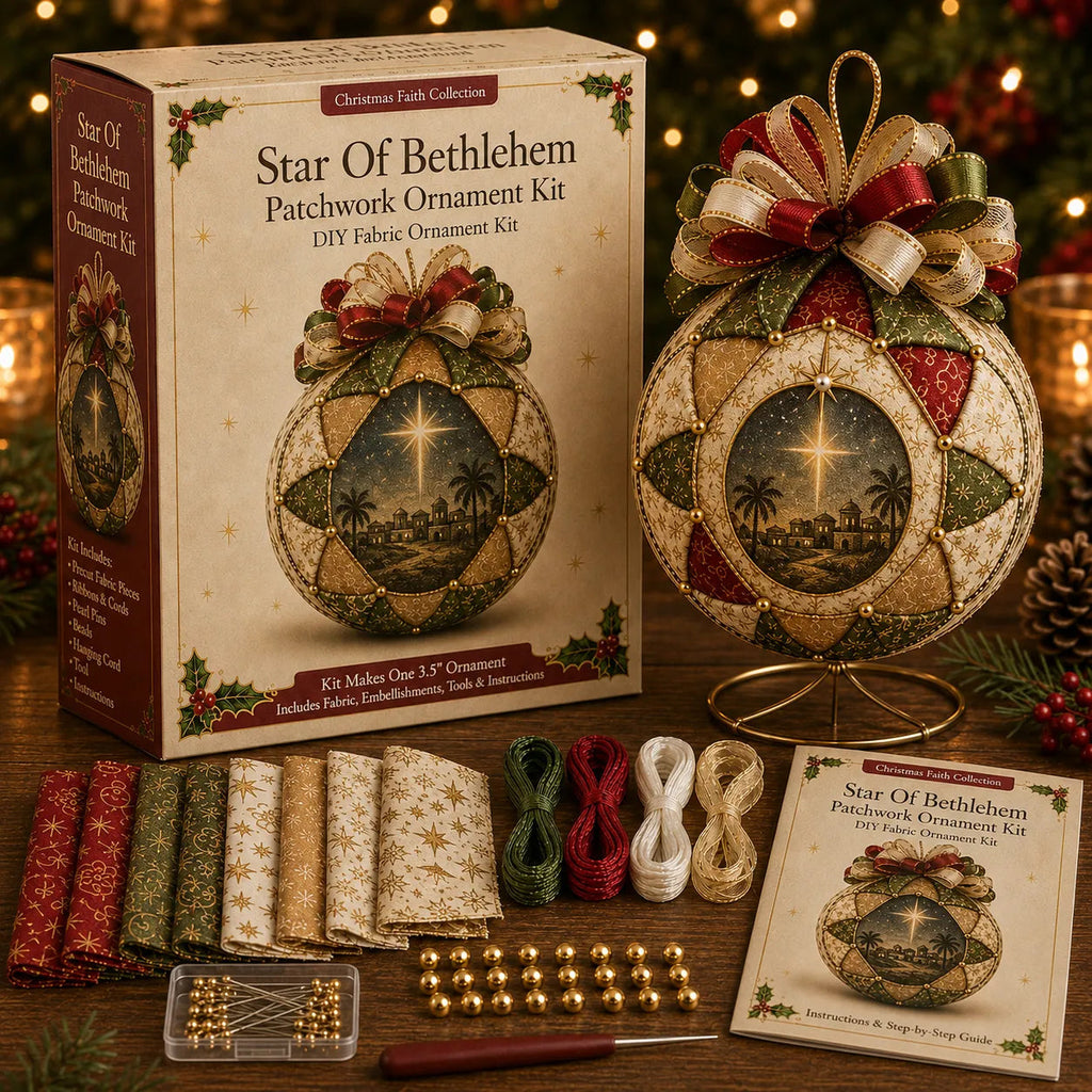 Christmas Nativity Patchwork Ornament DIY Kit