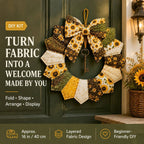 Beginner-Friendly DIY Seasonal Patchwork Wreath Kit Collection