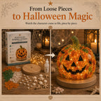 Beginner-Friendly DIY Lighted Sea Glass Halloween Character Kit Collection