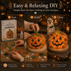 Beginner-Friendly DIY Lighted Sea Glass Halloween Character Kit Collection