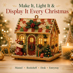 DIY Glowing Coastal Glass-Style Christmas Cottage Kit Collection