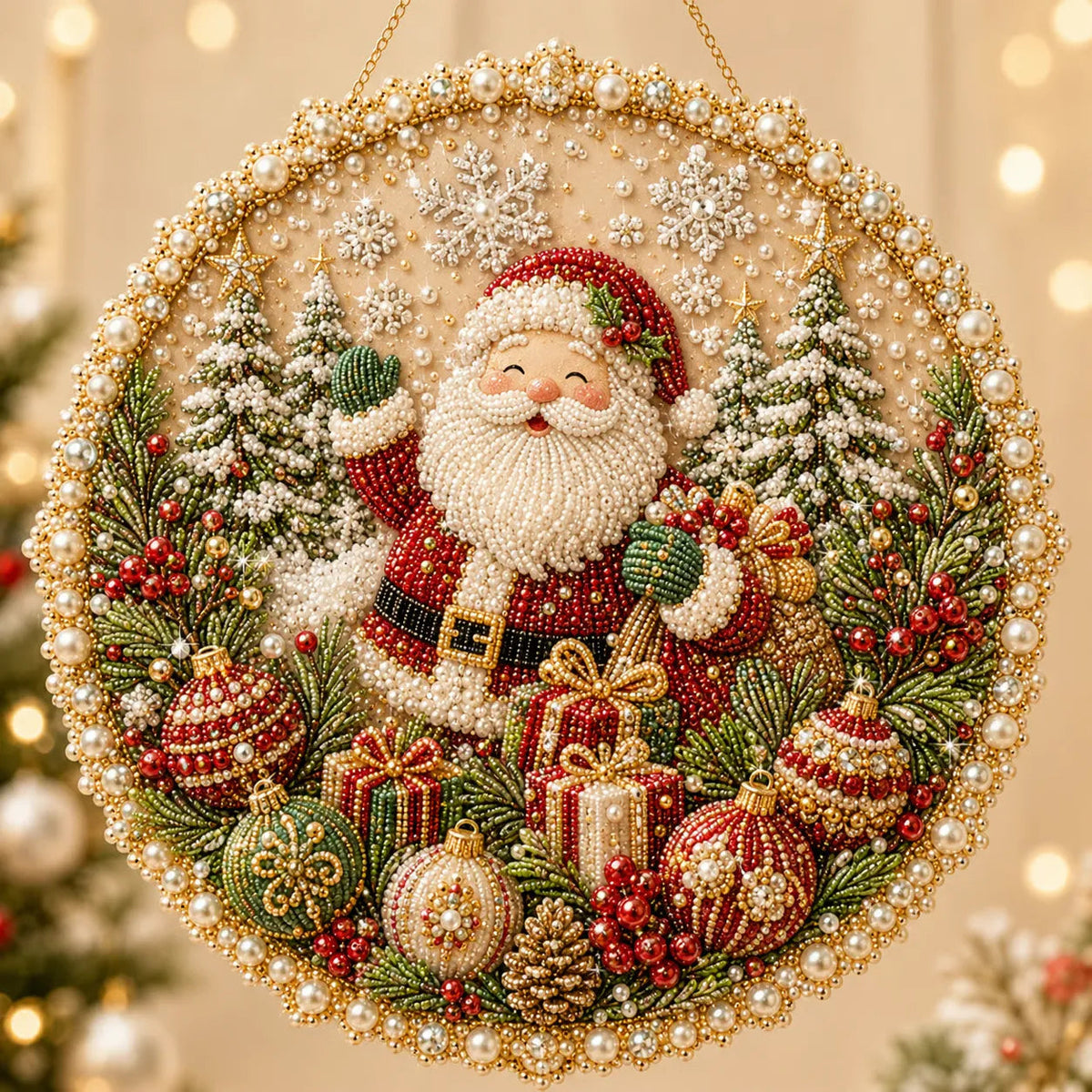 Four Seasons & Holiday Pear-Fading Pearl Beads DIY Handmade Seasonal Decor
