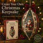 Vintage Christmas Fabric Ornament DIY Kit