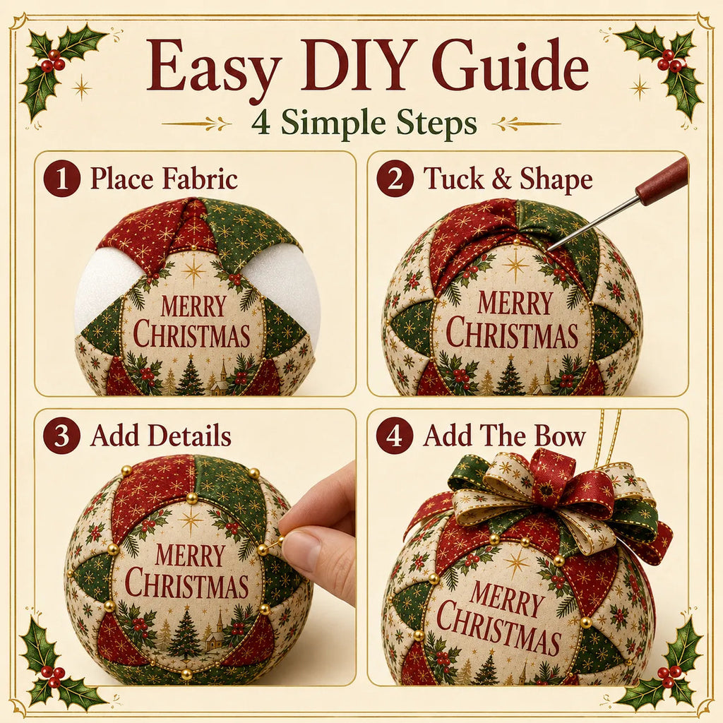 Christmas Blessings Patchwork Ornament DIY Kit
