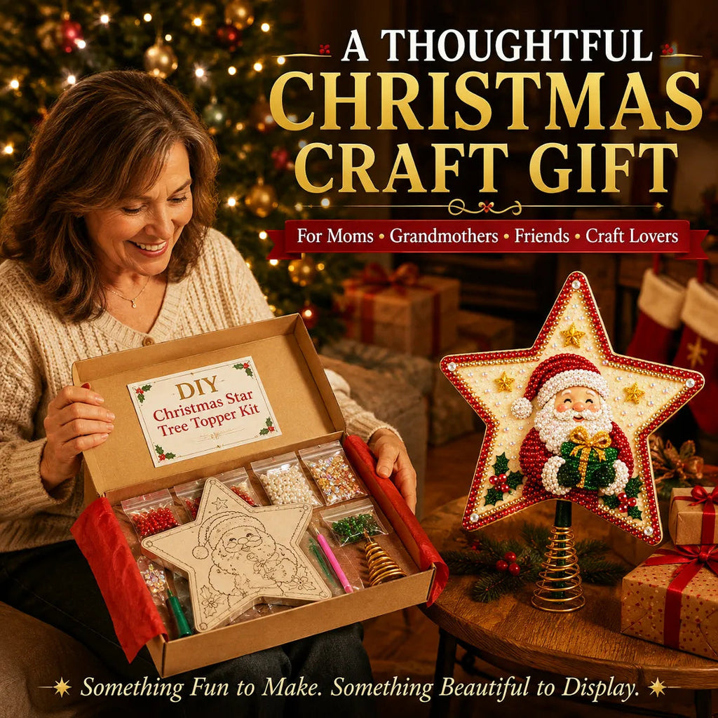 DIY Sparkling Christmas Star Tree Topper Kit