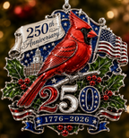 America 250 Christmas Heritage Ornament