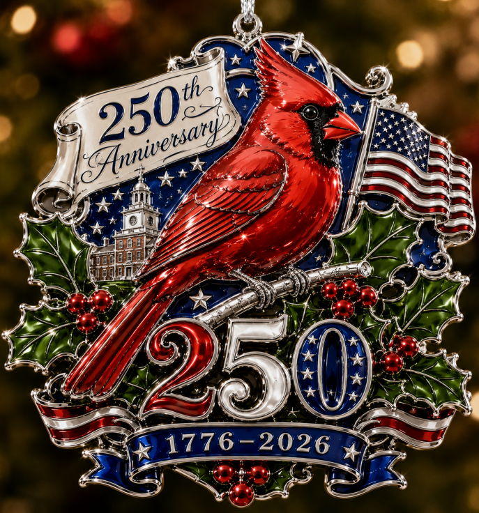 America 250 Christmas Heritage Ornament