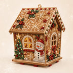 DIY Pearl Art Kit – 3D Handmade Christmas House Decoration, Holiday Craft Gift for Family & Friends