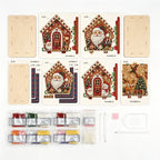 DIY Pearl Art Kit – 3D Handmade Christmas House Decoration, Holiday Craft Gift for Family & Friends