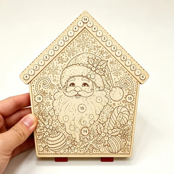 DIY Pearl Art Kit – 3D Handmade Christmas House Decoration, Holiday Craft Gift for Family & Friends