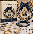 DIY Pearl Art - Christmas Wreath