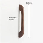 Soft Modern Solid Wood Curved Arch Cabinet Pulls
