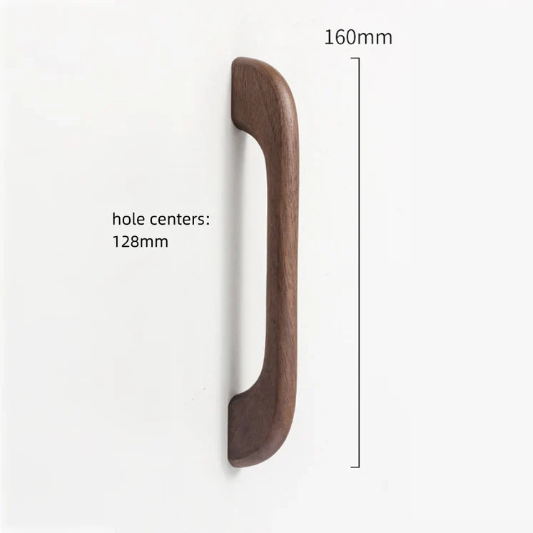 Soft Modern Solid Wood Curved Arch Cabinet Pulls