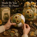 Garden & Birds Patchwork Ornament DIY Kit