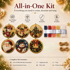 🎁6Pcs Christmas DIY Diamond Painting Ornaments Kit