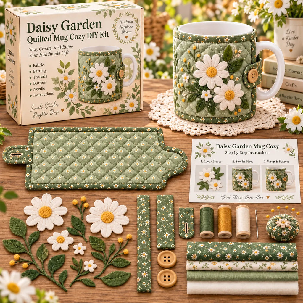 Garden Quilted Mug Cozy DIY Kit