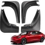 Model Y/3 OEM Mud Flaps Front Rear Mudguard Kit for Tesla- TPE No Drill Fender (2019-2024) (4 PCS)