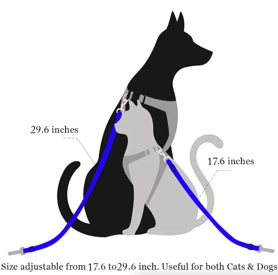 Pet Car Seat Belt 2-Pack, Adjustable