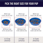 Maze Slow Feeder Dog Bowl, 2 Cup