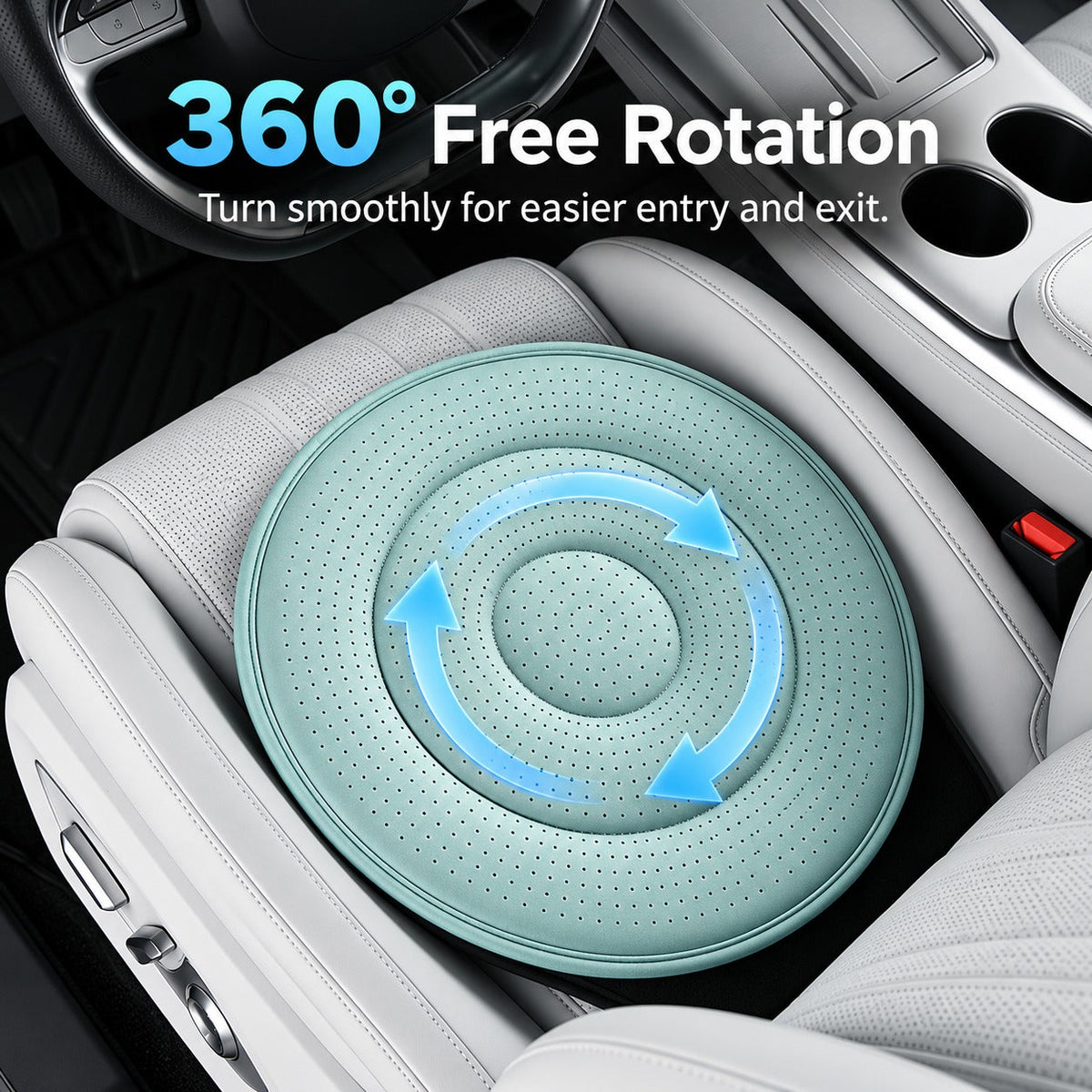 Effortless Turn Car Rotating Seat Cushion