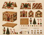 DIY Glowing Coastal Glass-Style Christmas Cottage Kit Collection