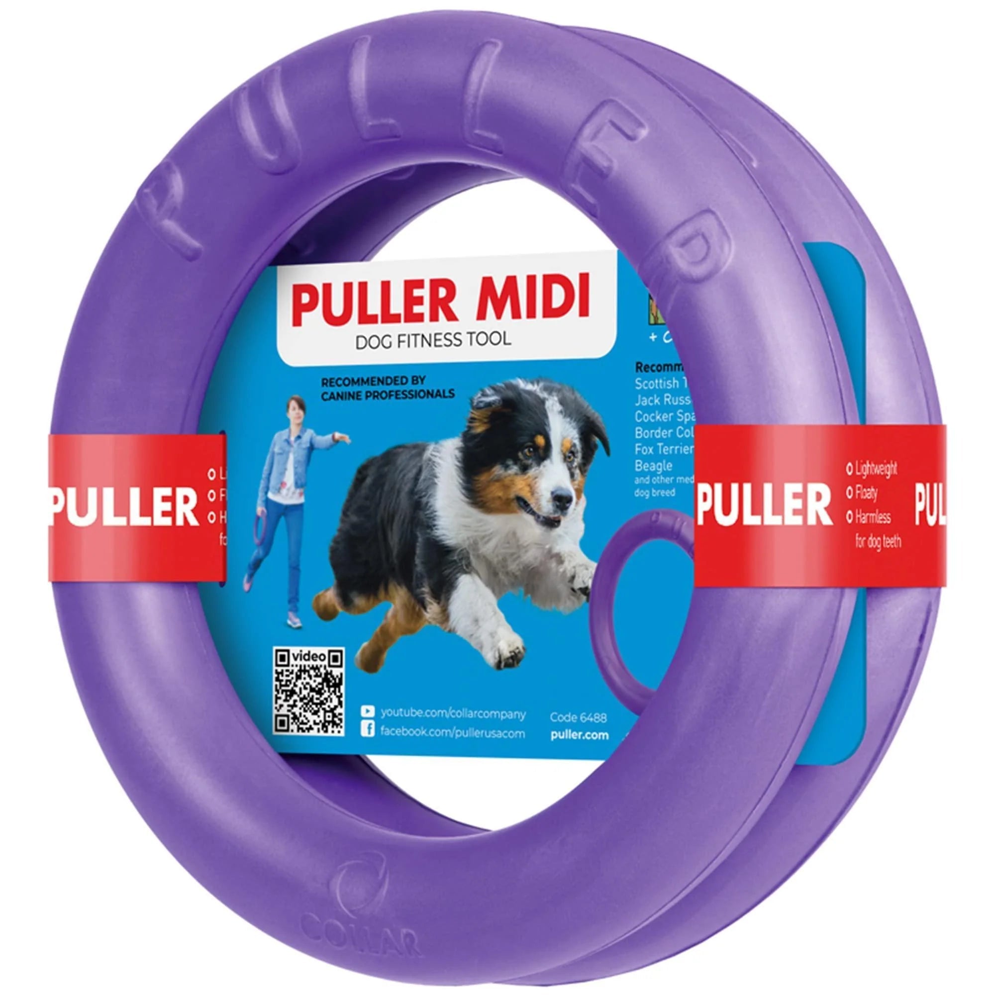 Puller Dog Ring Toy, 2 Rings