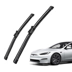 27" and 18" Windshield Wiper Blades Replacement for Tesla Model S 2012+ (Set of 2)