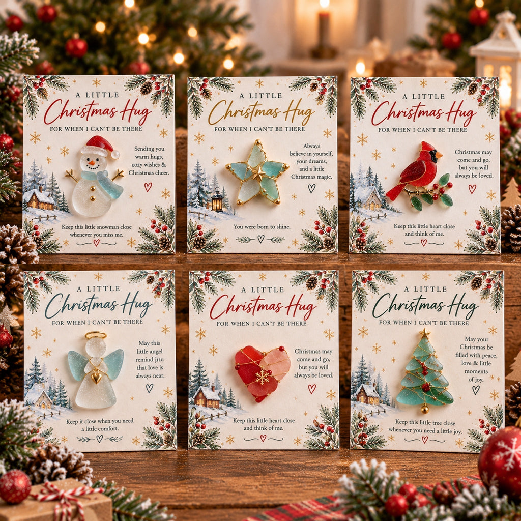 A Little Christmas Hug – Card with Detachable Ornament