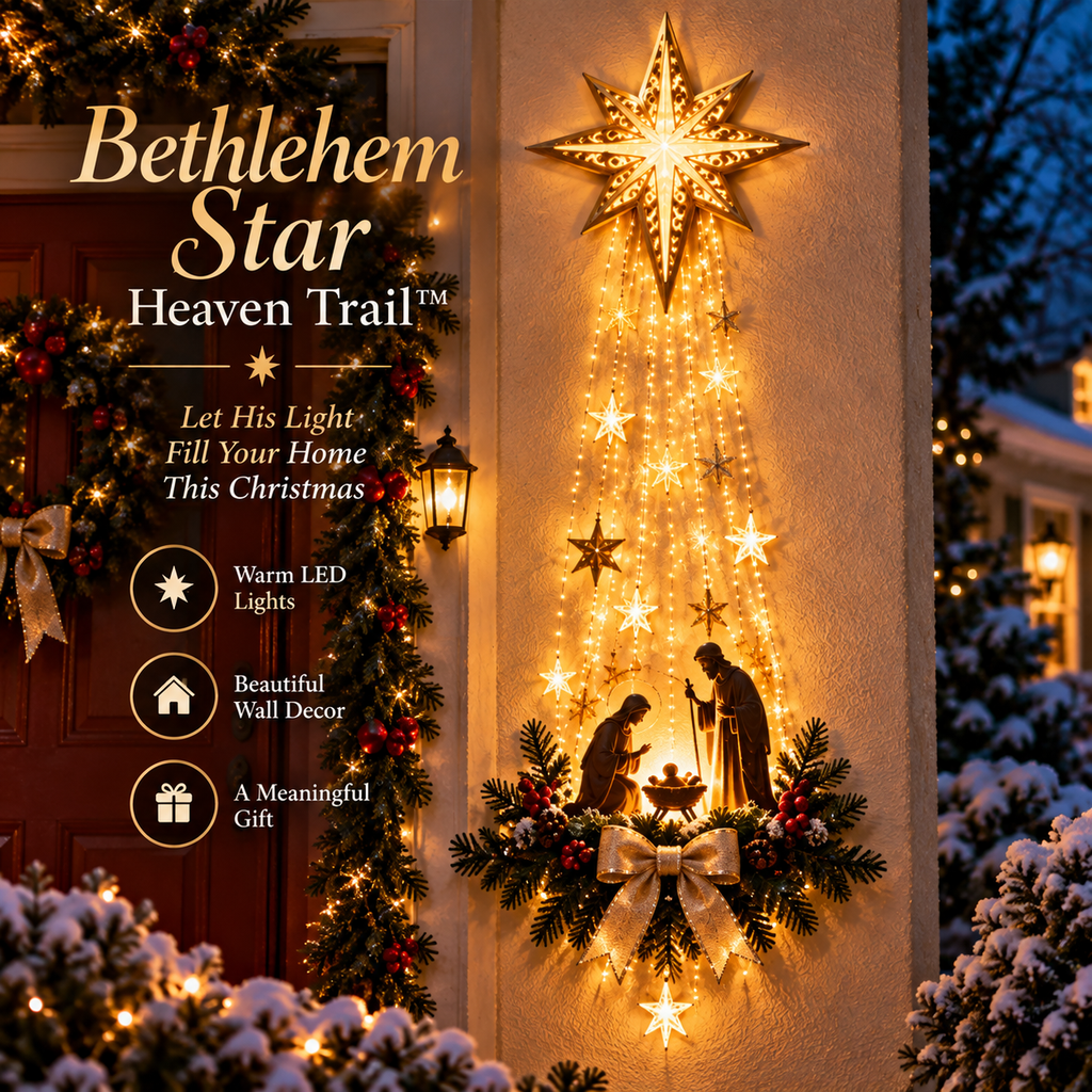 Bethlehem Star of Faith – Lighted Nativity Wall Decor