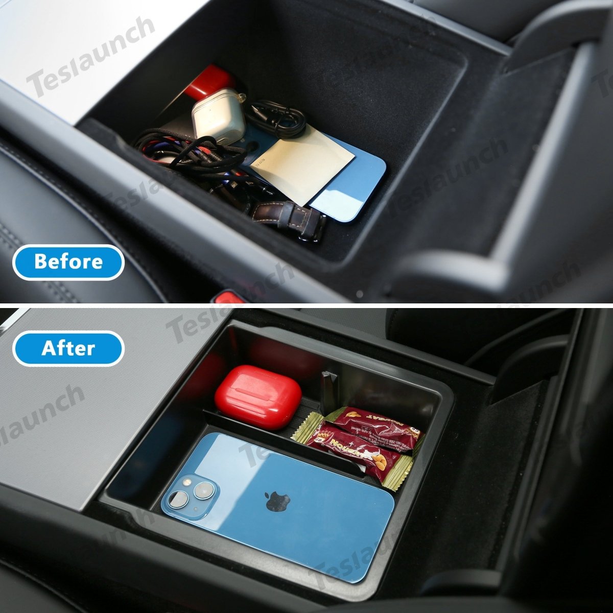 2024+ Model 3 Highland Center Console & Armrest Storage Box for Tesla