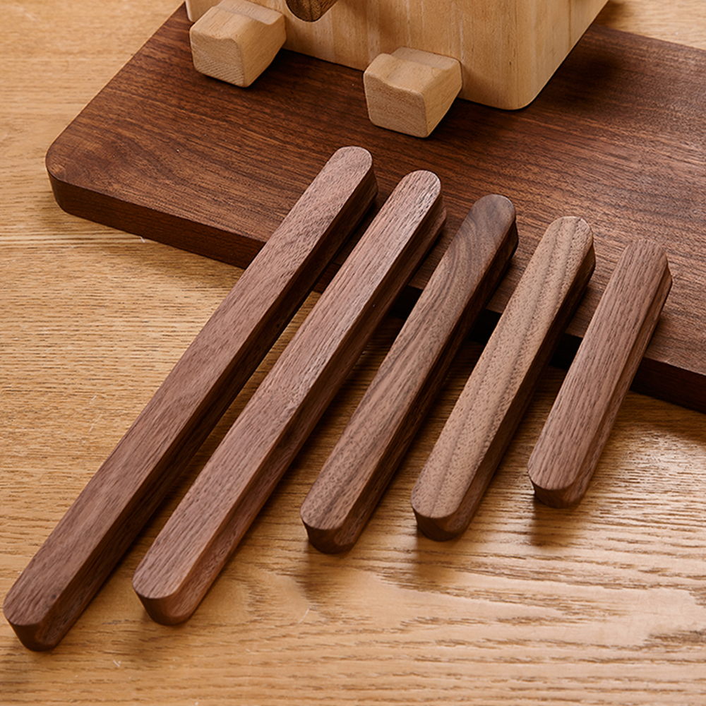 Rustic Coffee Wood Cabinet and Drawer Pulls