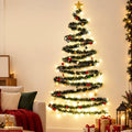 DIY Spiral Wall Christmas Tree With LED Lights