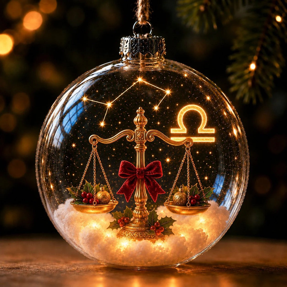 Lighted Zodiac Christmas Ornament