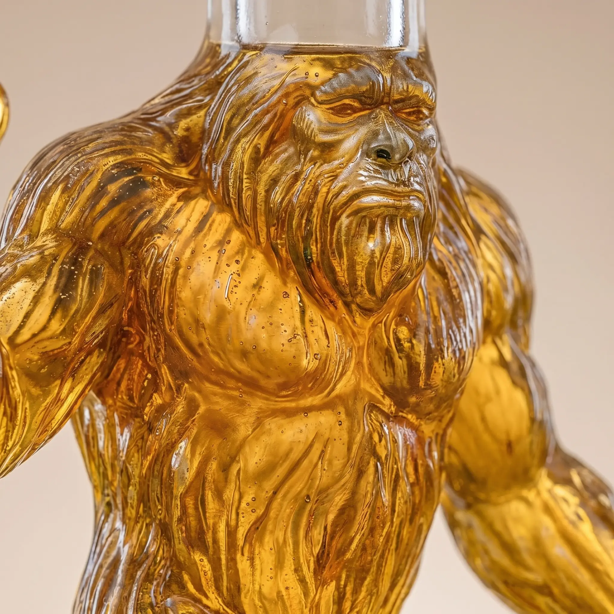 Miroken | Whiskey Decanter Funny Bigfoot Glass Bottle