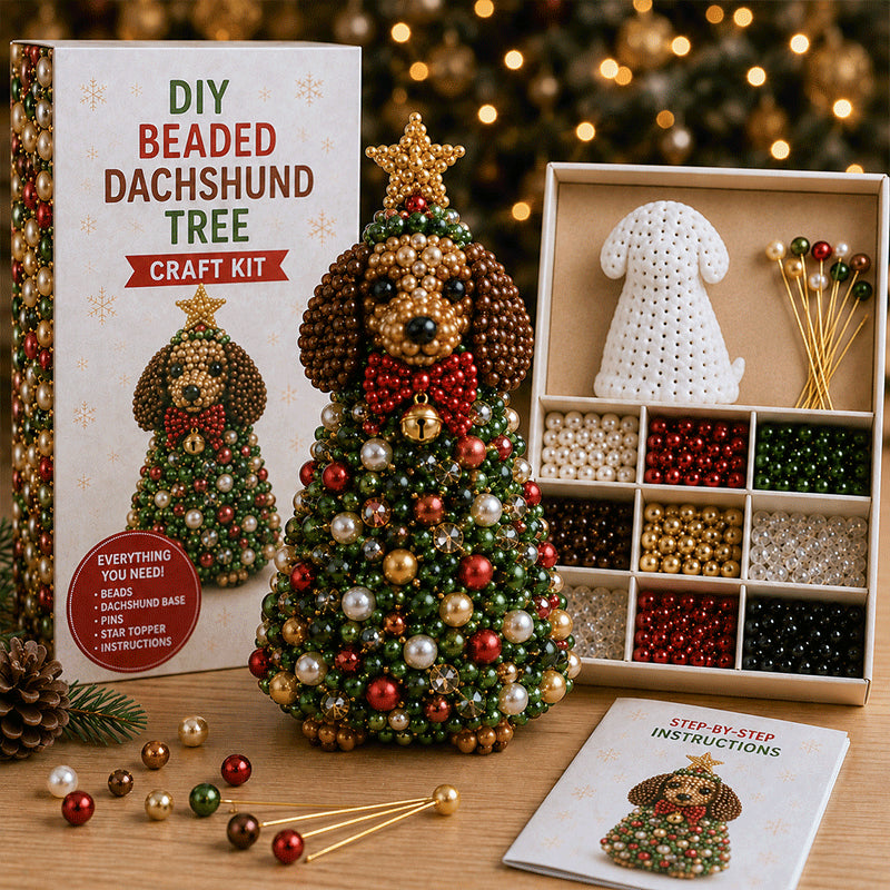 Animal-Themed Beaded Christmas Tree DIY Kit