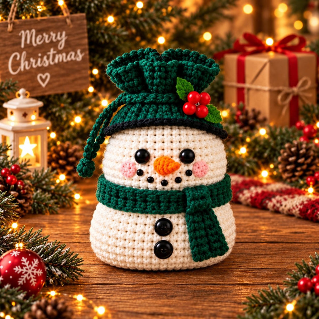 Christmas Crochet Character Gift Pouch