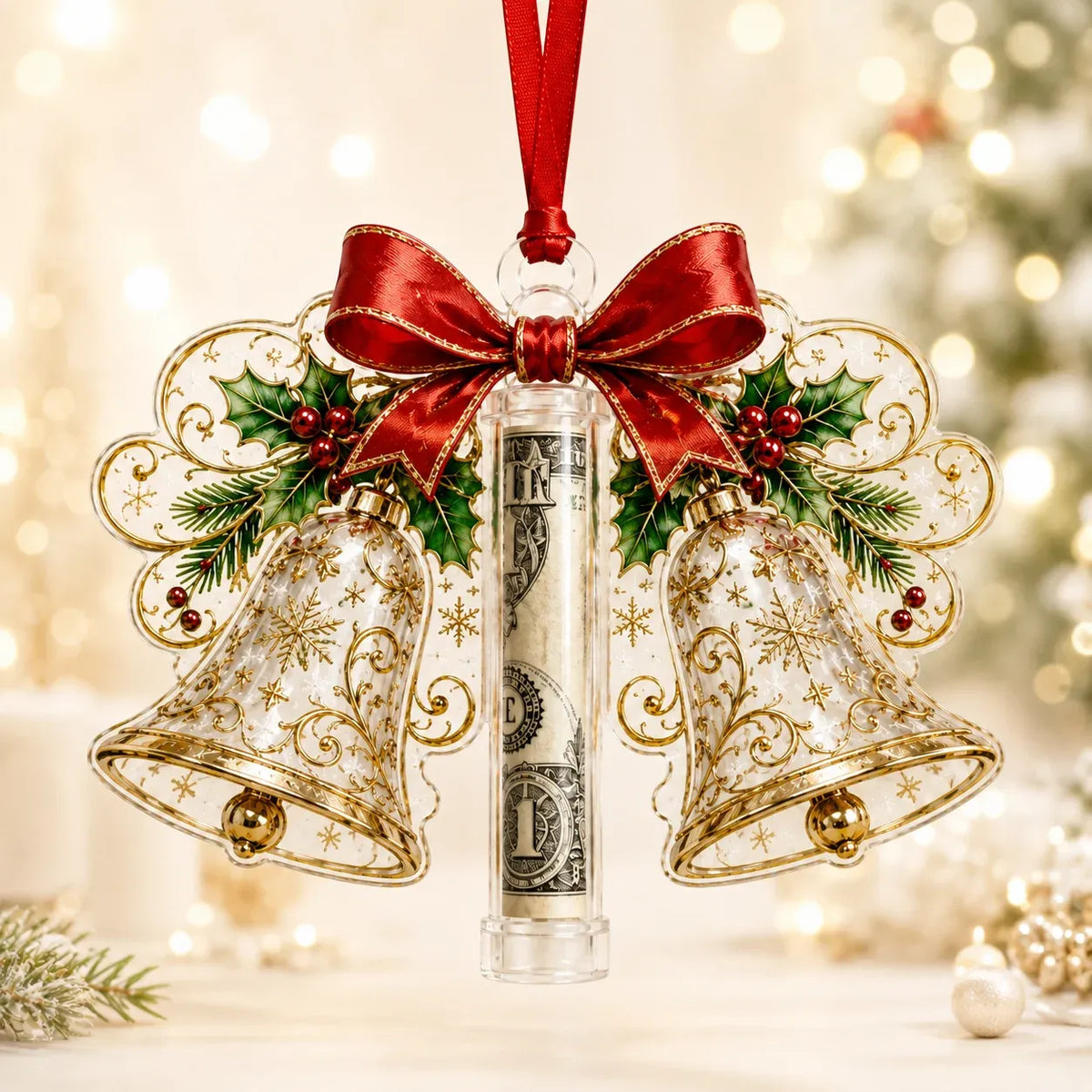 Christmas Cash Holder Ornament — Turn Cash Into a Christmas Surprise